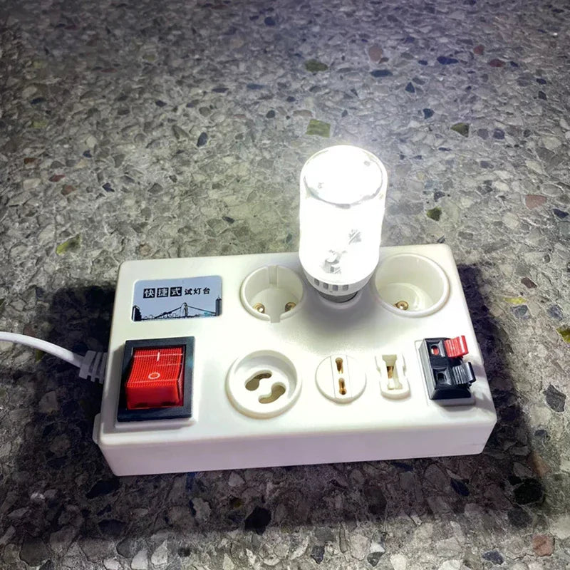 Led Tester E27 B22 E14 GU10 G4-G9 Light Bulb Multi-purpose Electric Zpaxo