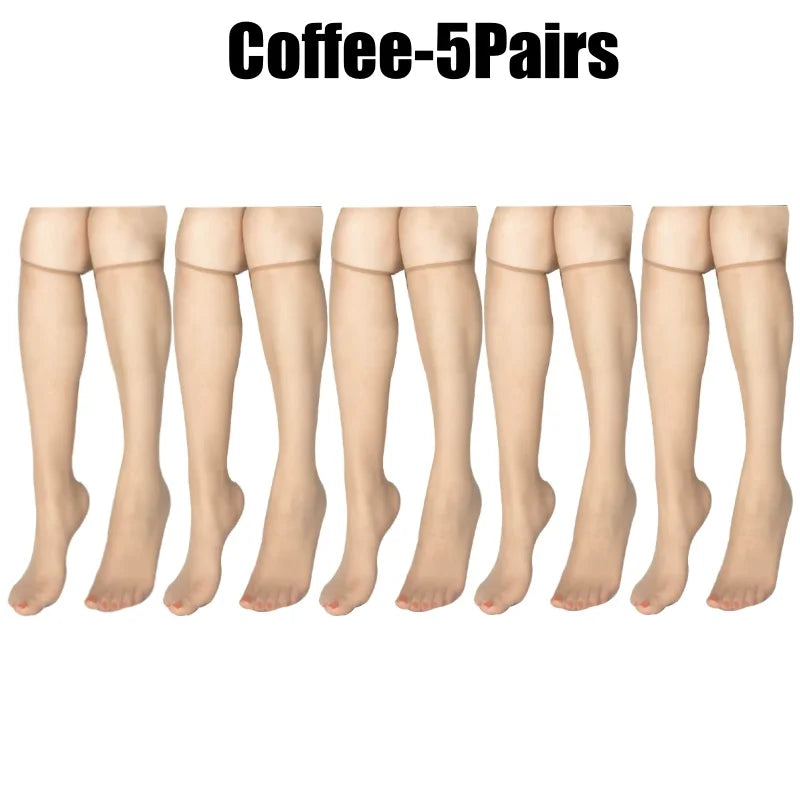 Summer Ultra-thin Korean Invisible Knee-high Socks Nude Seamless