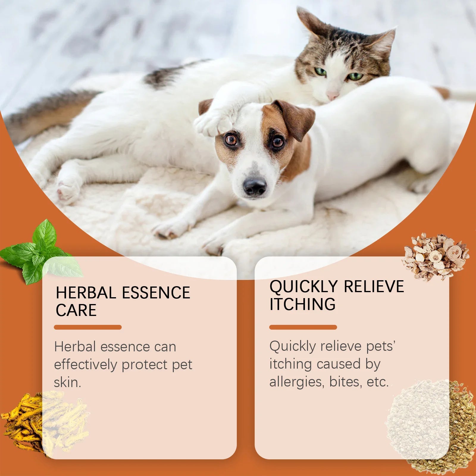 Yegbong New Pet Antiitch Antiallergic Cream Antipruritic Skin Soothing Recovery Care Restoring Repairing Herbal Nourishing Cream Zpaxo
