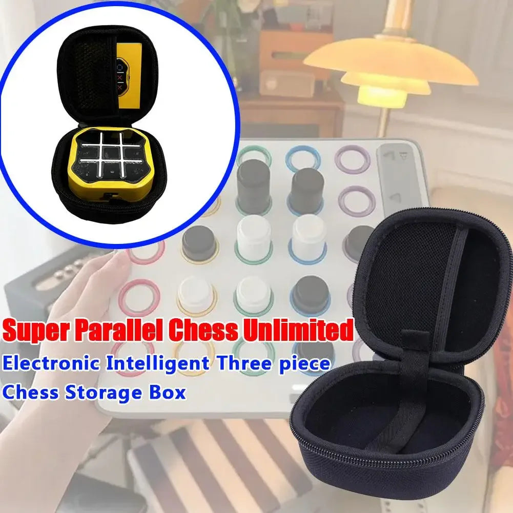 GiiKER Tic Tac Toe Bolt Game 3-in-1 Handheld Puzzle Console Storage Zpaxo