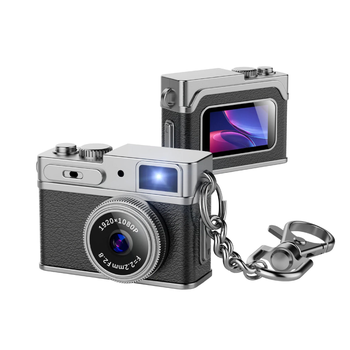 G1 Mini Thumb Camera With Screen Camera 1080P Video Portable Travel Vlog Camera Supports SD Card for Kids Keychain Cam 2026 NEW Zpaxo Blcak Camera Add 128G