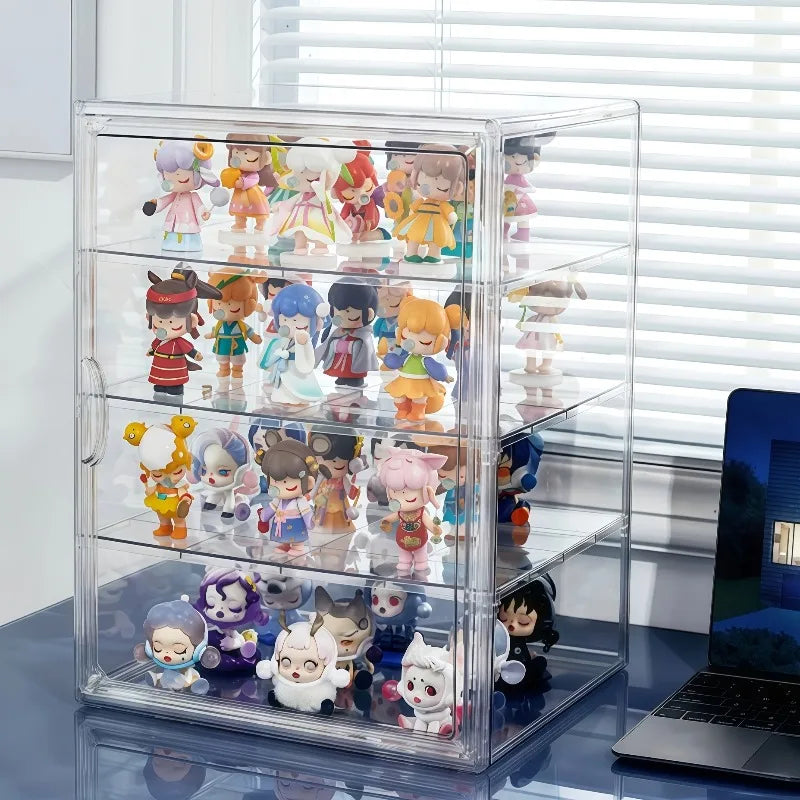 Handmade Resin Display Case Portable Collectible Storage Box Dolls