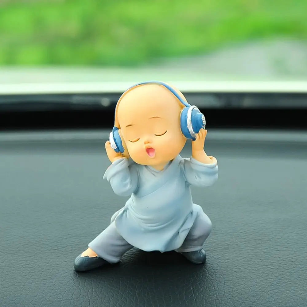 Resin Monks Action Figure Monk Decoration Band Figurines Car Zpaxo