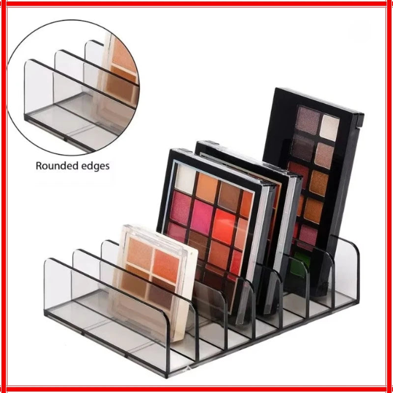 Clear 7-Compartment Makeup Organizer & Cosmetic Display Case Makeup Organizer Zpaxo