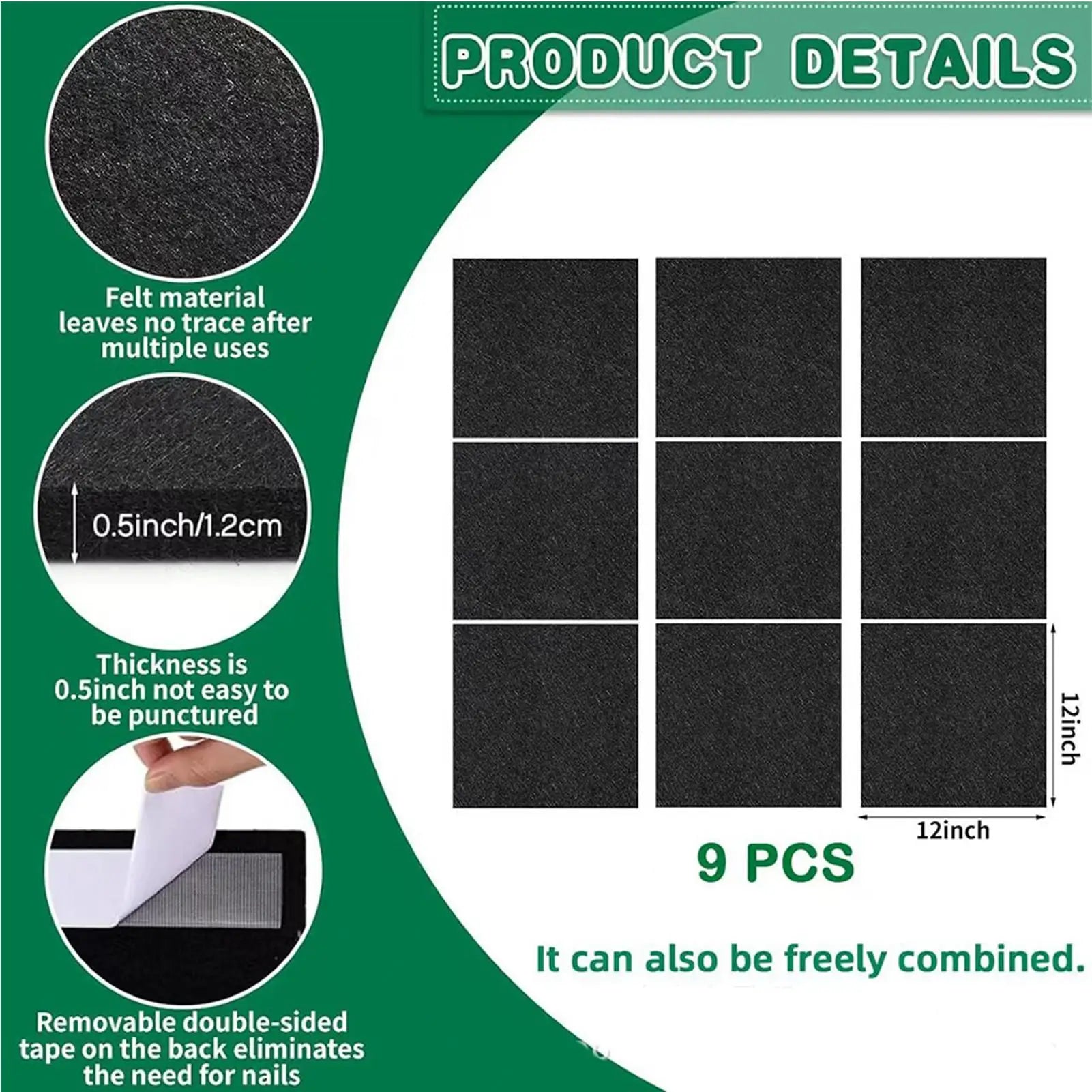 Dart Board Wall Protector Felt Surround Backboard Dartboard