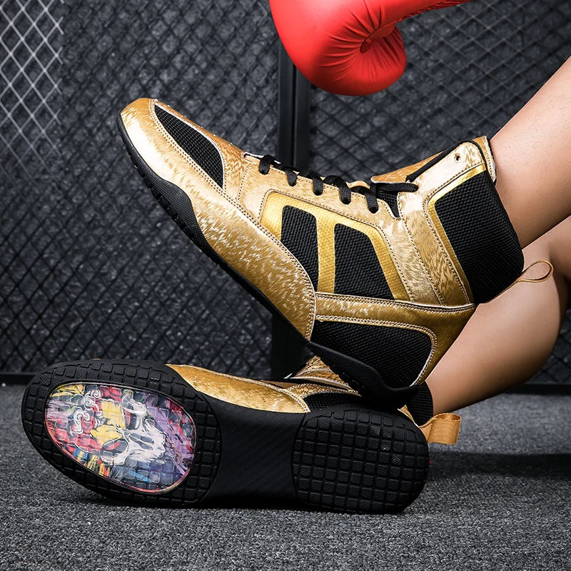 Lexsan Training Wrestling Shoes Men Female Fitness Boxing Mesh Zpaxo