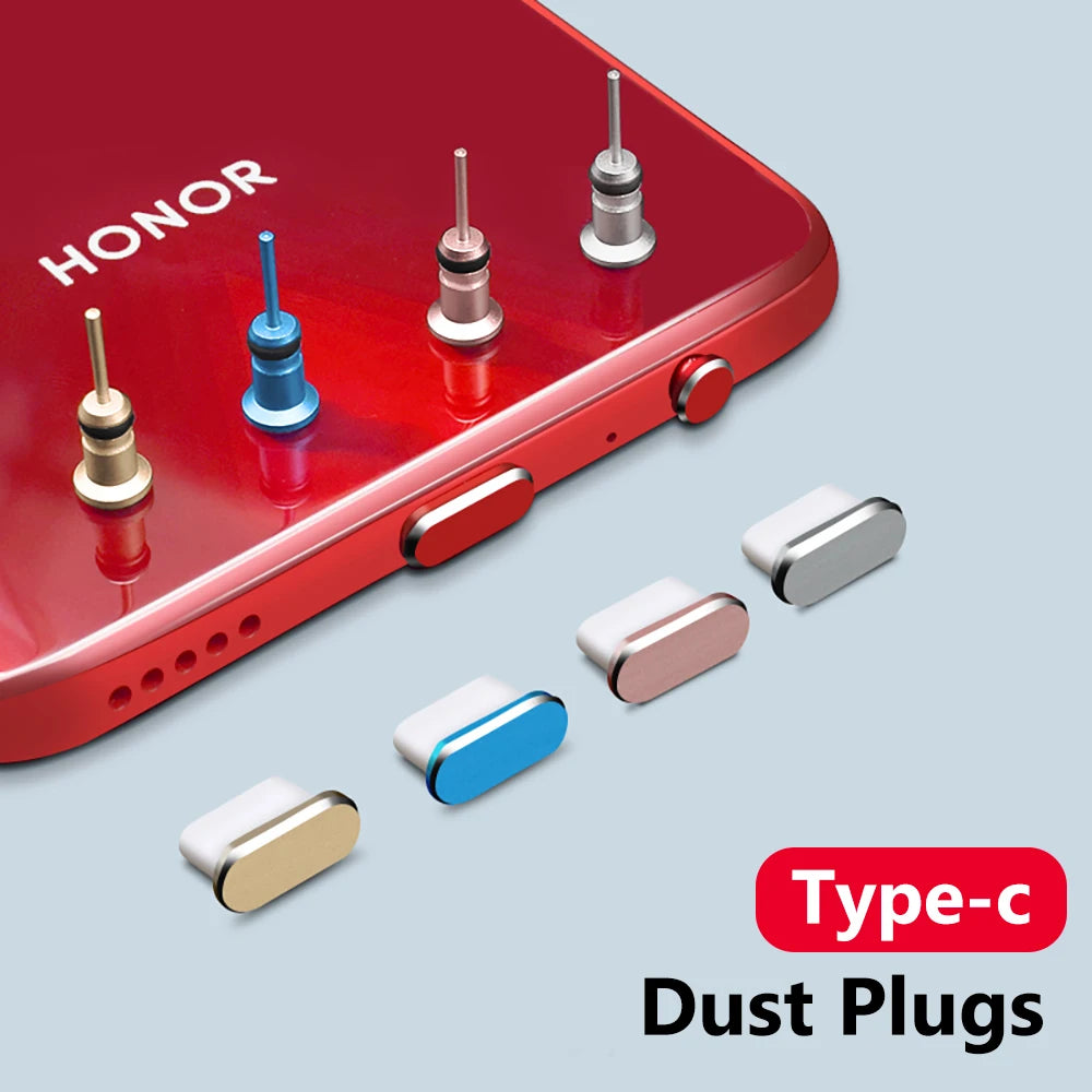 C Plug Dust Earphone Jack Sim Card USB Type-c Anti Samsung S24 Huawei