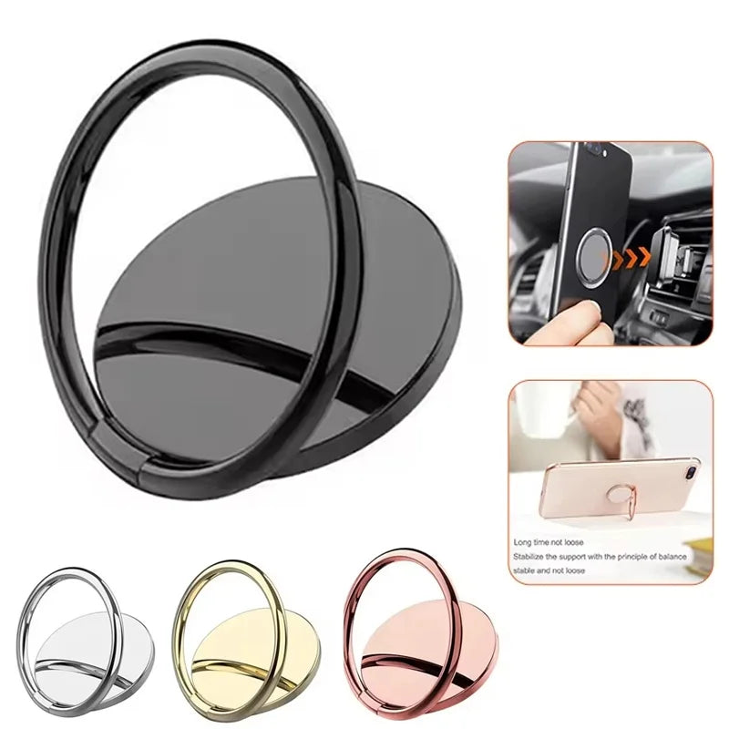 Metal Mobile Phone Finger Ring Stand Universal 360 Degree Rotation Zpaxo