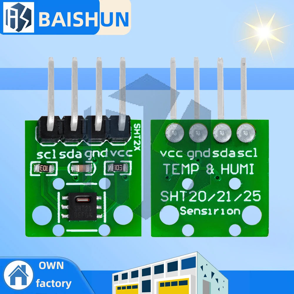 SHT20 Digital Temperature Humidity Sensor Module I2C-Enabled Arduino Zpaxo