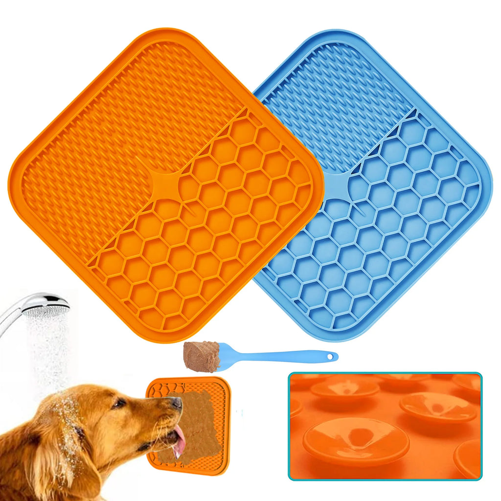 Lick Pad Dog Cat Slower Feeder Mat Puppy Kitten Silicone Dispenser