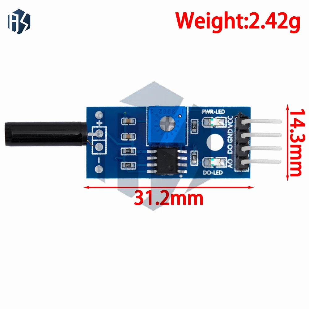 Normally Open Shock Sensor Module Vibration Detection Arduino Zpaxo