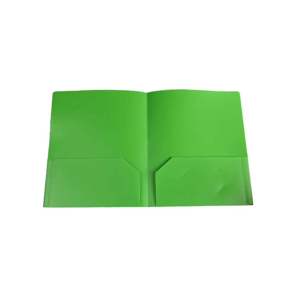 Plastic File Folder 2 Pockets & Business Card Slot | A4 Letter Plastic File Folder Zpaxo D
