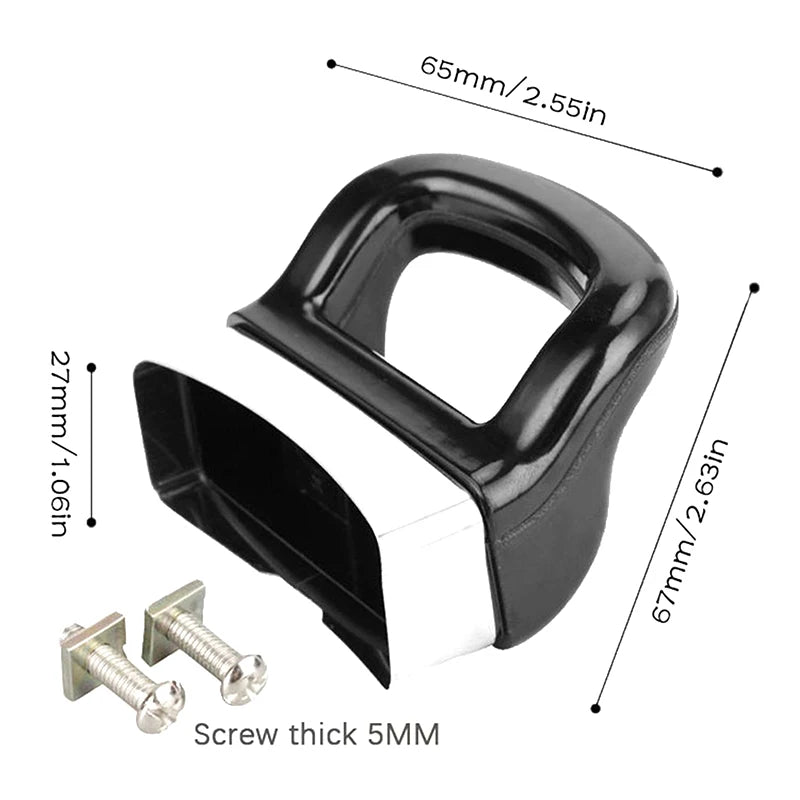 2PCS For Steamer Cookware Kitchen Accessories Side Handles Bakelite Pot Ears Replace Anti-scalding Pot Handle Zpaxo 2PCS Black
