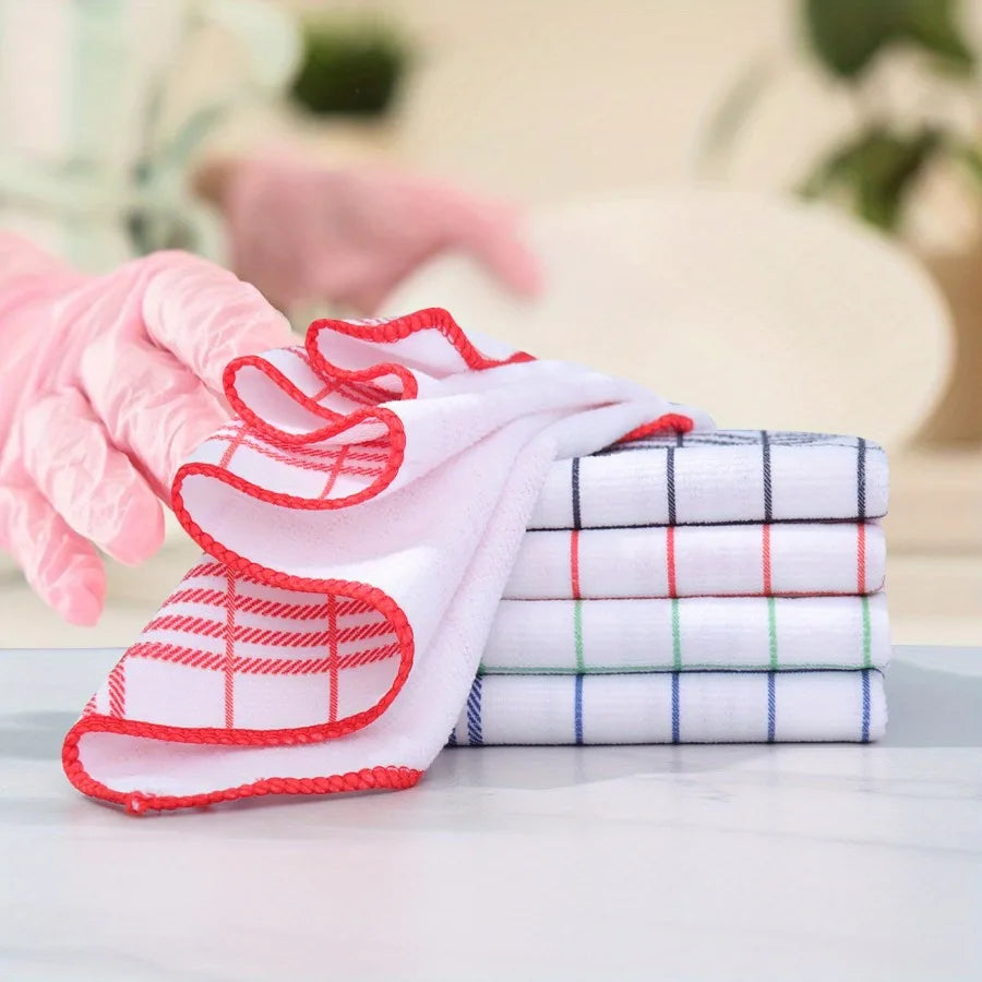 Large 40x60cm Absorbent Lint-free Dish Cloths Quick-drying Soft