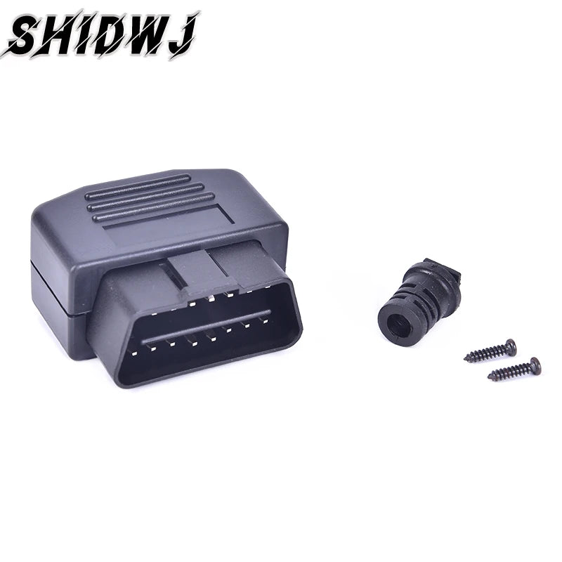 OBD II OBD2 L 16 Pin Male Auto Car Connector Cable Wire Sockets Plug
