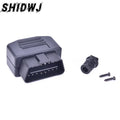 OBD II OBD2 L 16 Pin Male Auto Car Connector Cable Wire Sockets Plug