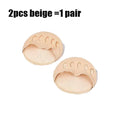 1 2Pairs Front Palm Rest Anti Slip Half Pad Heels Foot Invisible Sock