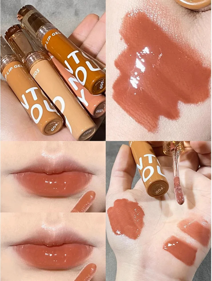 Into You Syrup Lip Gel 2.4G Watery Lip Tint Bare Color Lipgloss Intoyou Authentic Makeup Original Zpaxo