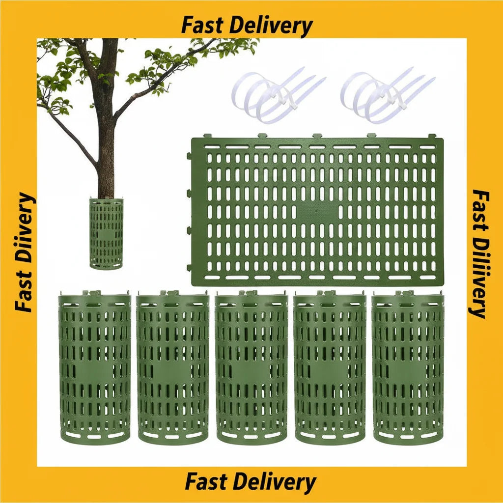 Tree Trunk Protectors Mesh Cage Guard – 1 or 10 Pack Tree Trunk Protector Zpaxo