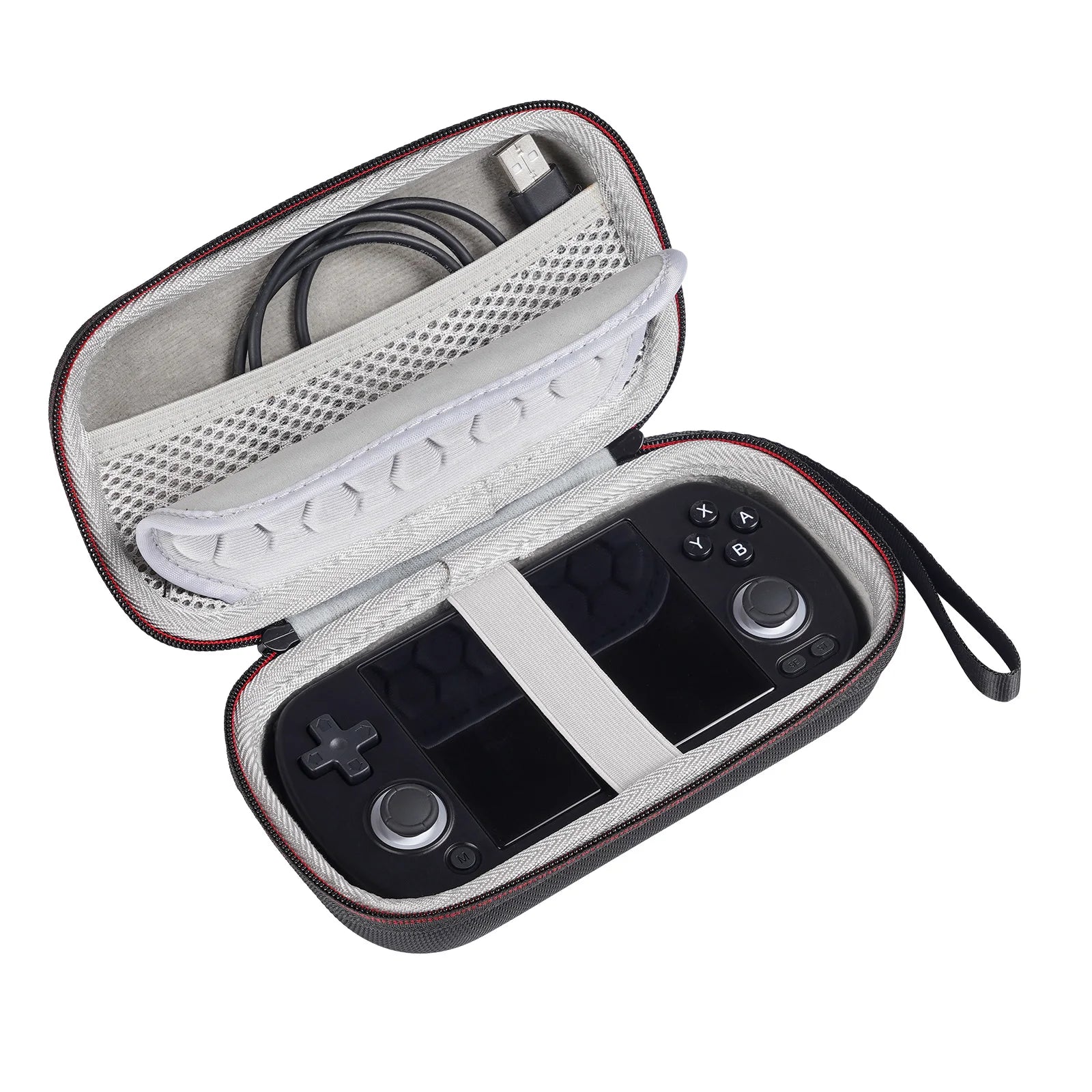 Portable Carry Hard Travel Case Handheld Game Console Storage Bag Zpaxo black