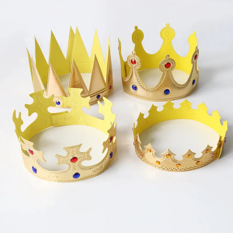 Birthday Hat Princess Prince King Crown Happy Kids Party Prom Photo