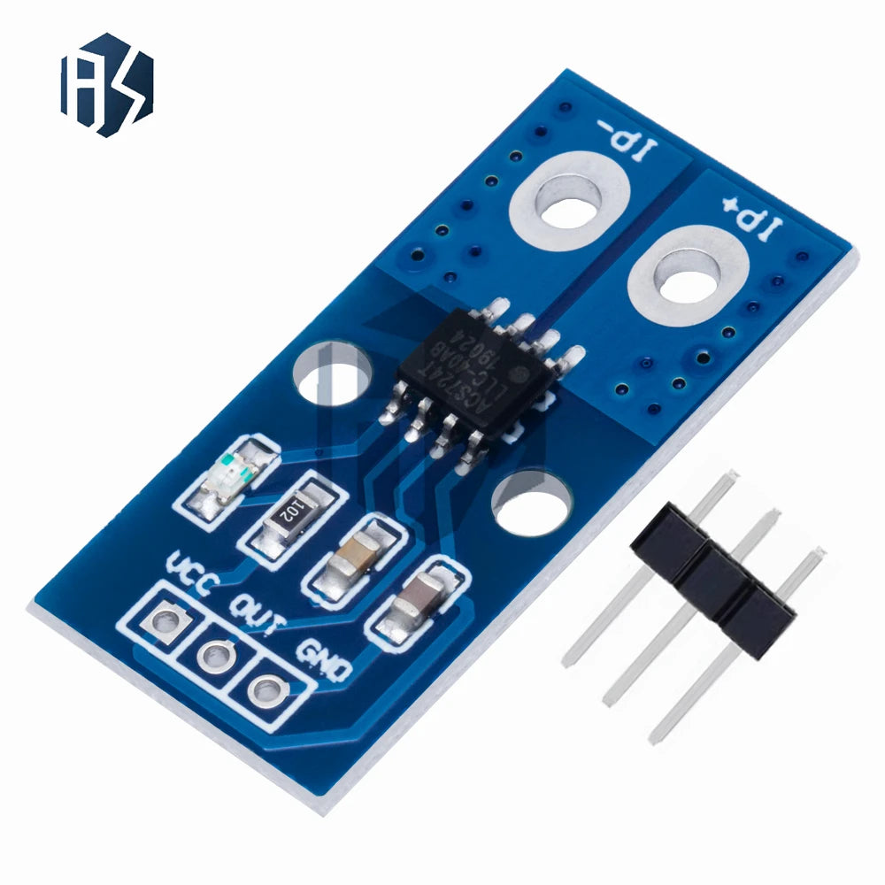 ACS724 Hall Effect Current Sensor Module 40A 50A Range 5V Operation Zpaxo