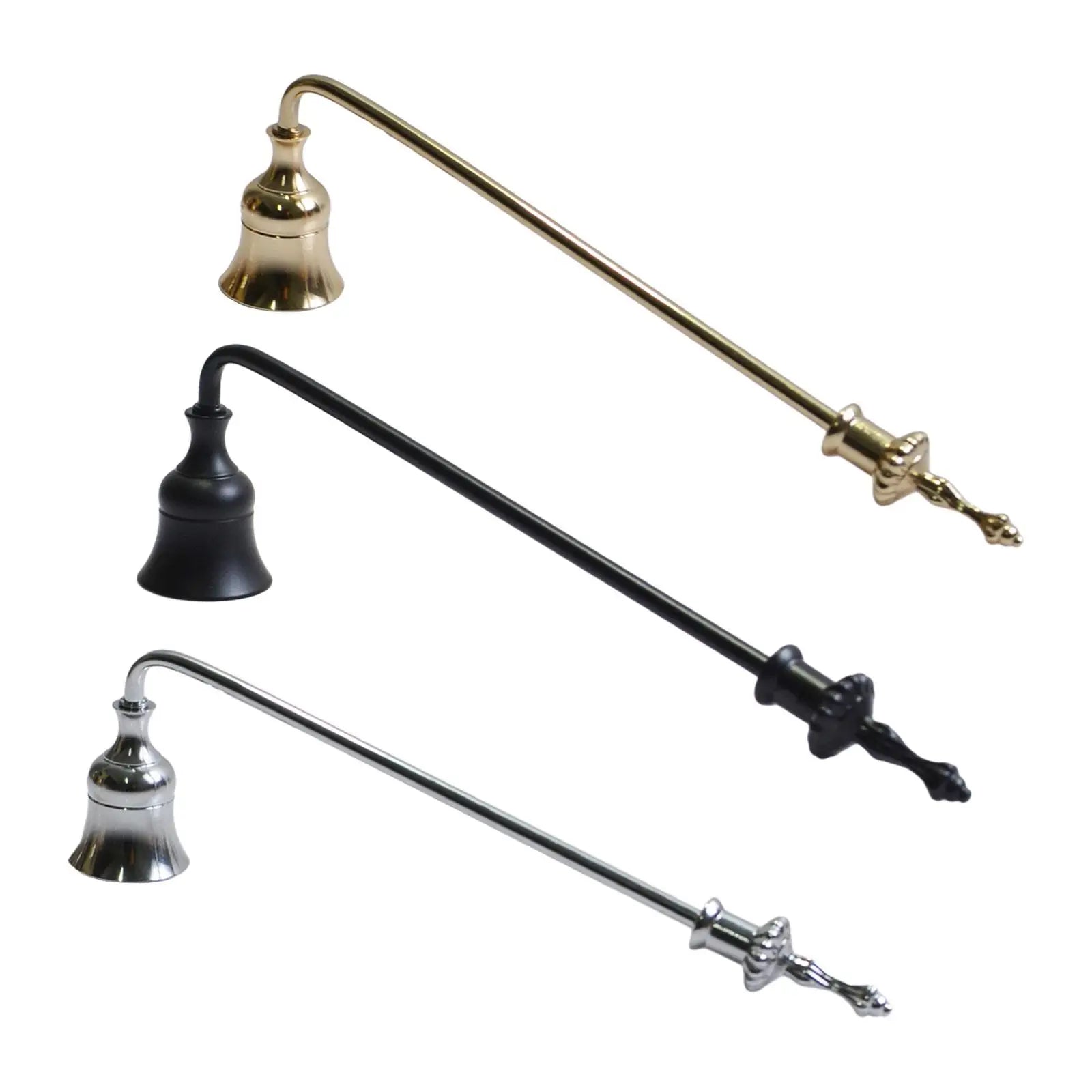 Metal Candle Snuffer – 9-Inch Decorative Wick Extinguisher Candle Snuffer Zpaxo