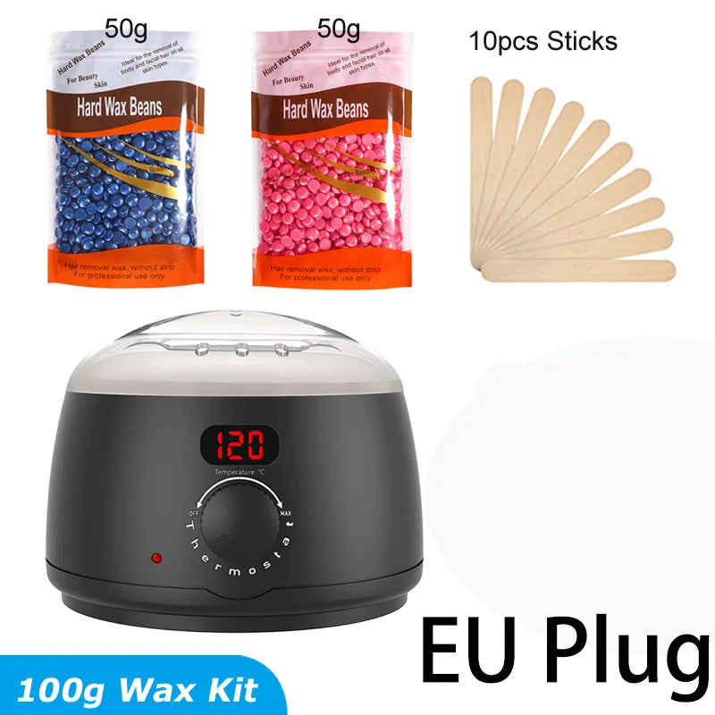 500ml Wax Heater Warmer Pot with LCD Display | Salon Use Wax Warmer Heater Zpaxo 058-B-EU-100g