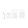 Nano SIM Card Micro Adapter 1 Convert Eject Pin Tablet IPhone Cell Zpaxo White
