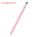 Cute Vegetable Silicone Case For Apple Pencil 1st 2nd generation Protective Sleeve Skin Cover Pen Case For iPad Pencil 2 1 Fudan Zpaxo Pencil 1st Pink