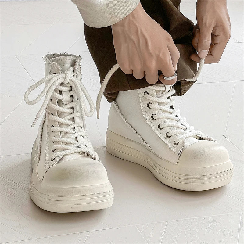 Men's Casual Sneakers Luxury Trainer Shoes Breathable Race Running