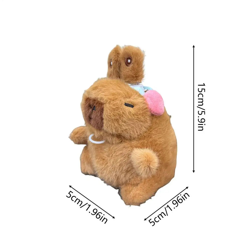 Purse Charm Cute Compact Capybara Keyring Plush Capybara Keyring Backpack Pendant For Men Women Boys Girls Youth Teens Husband Zpaxo Pink China Mainland