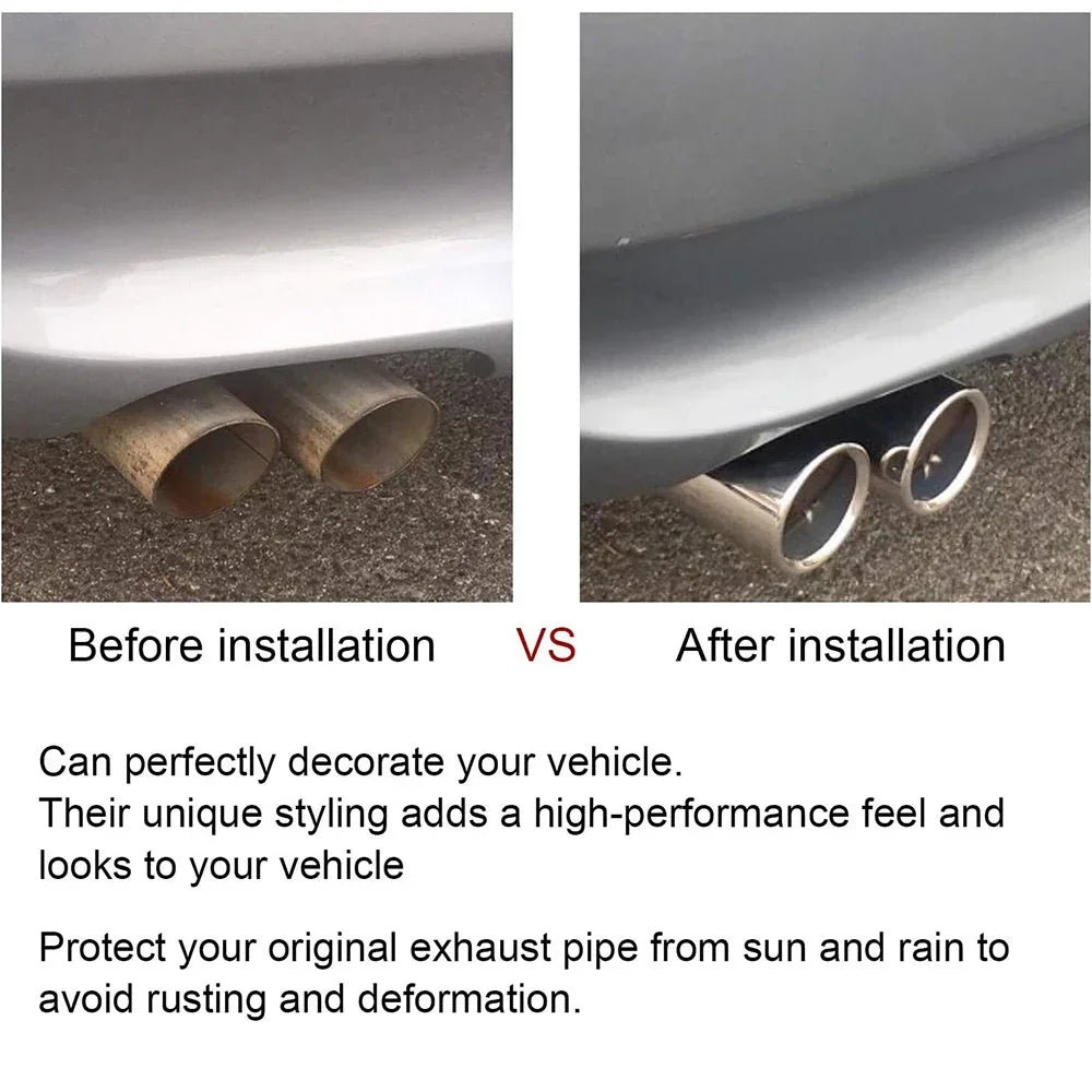 Stainless Steel Exhaust Tail Pipe Tips for BMW 3 & 5 Series