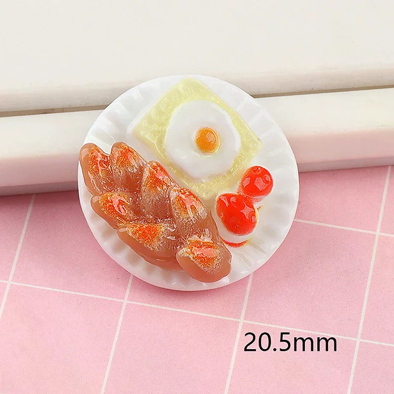Decorative Mini Dim Sum Platter DIY Miniature Landscape Fairy Gardens Zpaxo