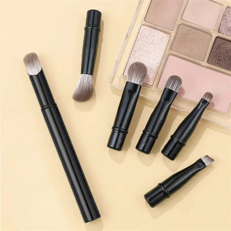 Mini Travel Makeup Brushes Box Portable Cosmetic Powder Foundation