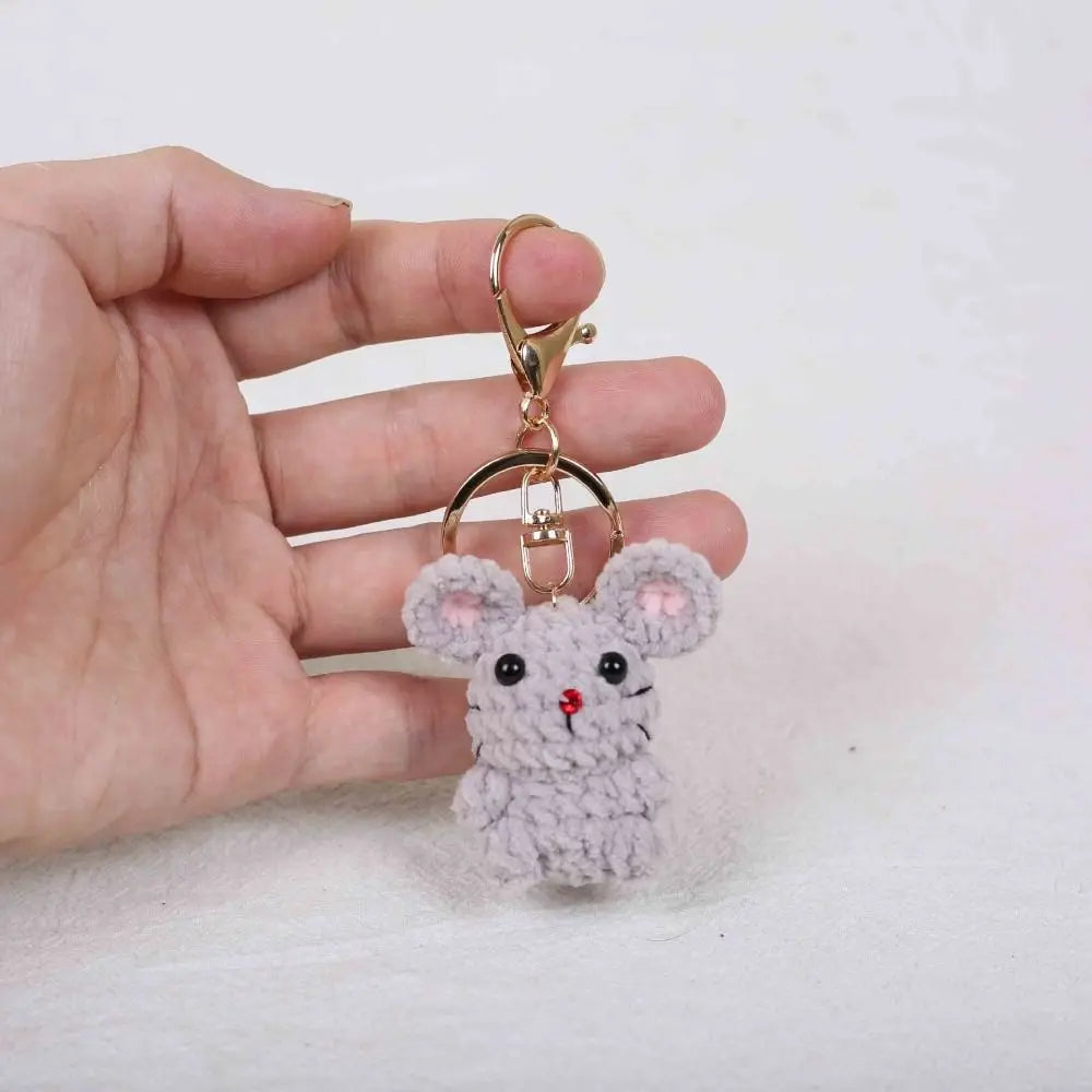 Handmade Chinese Zodiac Keychain Knitting Custom Design Monkey Zpaxo