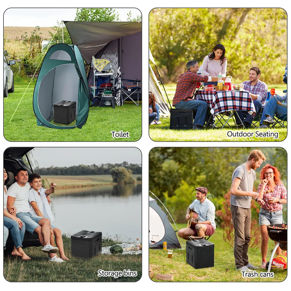 Portable Camping Toilet Seat Reusable Foldable Car Light Weight