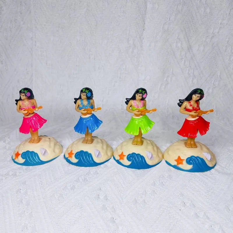 Solar Powered Dancing Figures Dashboard Bobble Head Swinging Figure