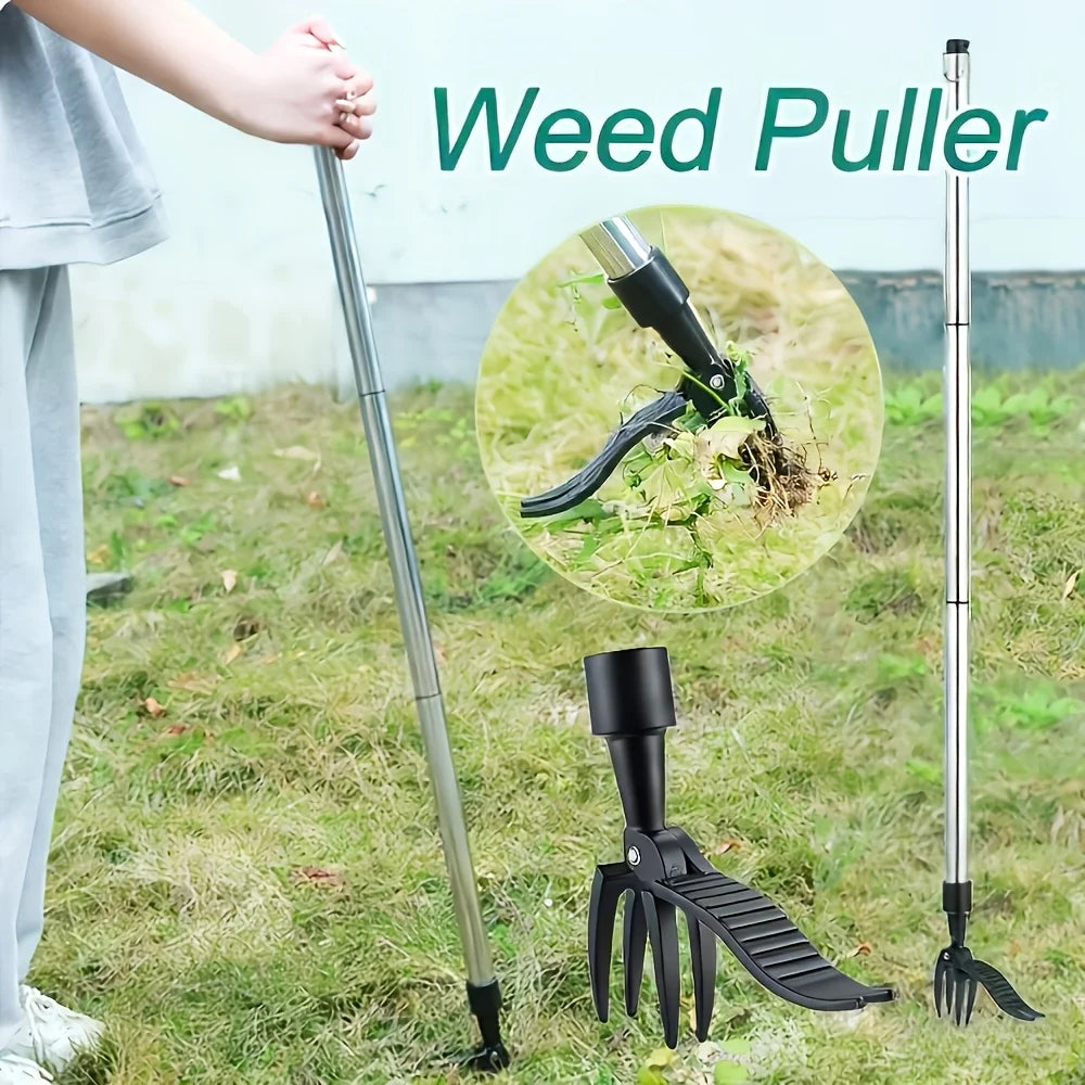 Heavy-duty Metal Vertical Weed Remover Lawns Gardens Flower Beds