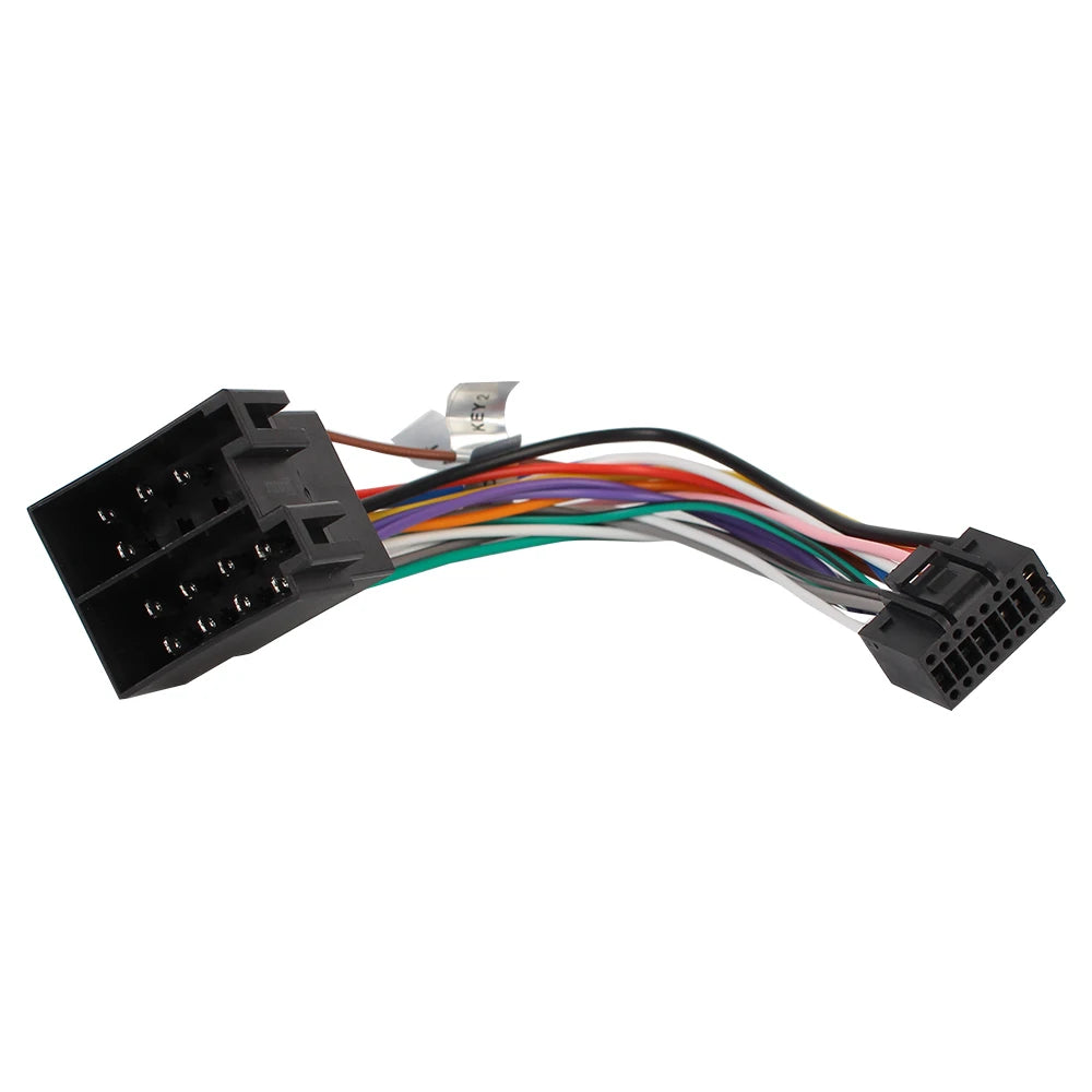 16 Pin Plug ISO Cable Connector Adapter For ALPINE Car Stereo 2Din DVD Player Audio Converter Transverter Automobile Accessories Zpaxo