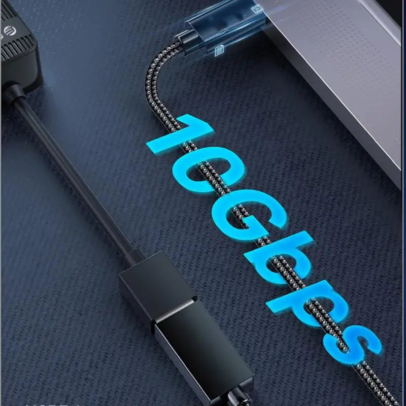 652F External Drive Data Cable Textile USB 3 1 10Gbps 60W Extension Zpaxo