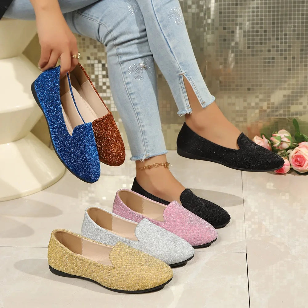Spring Summer Women Flat Shoes Woman Ballet Flats Candy Ladies Large