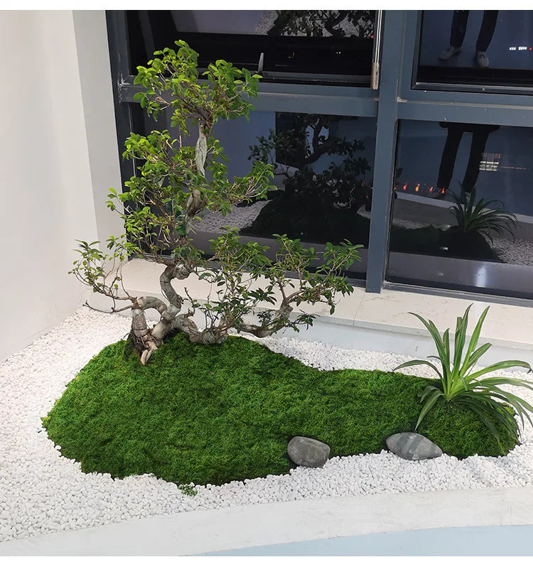 Artificial moss filaments moss lawn people fake moss do not fade DIY scene layout Zpaxo