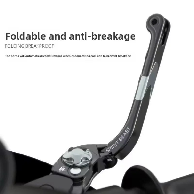 Folding Adjustable Motorcycle Brake & Clutch Lever – Bull Horn CNC