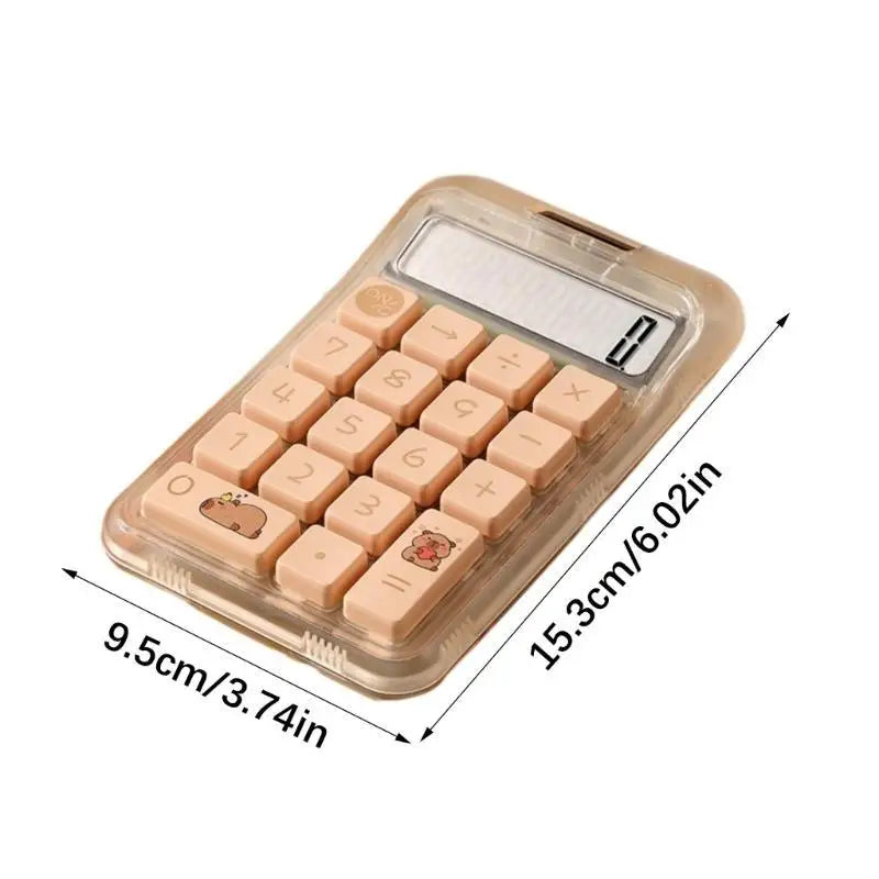 652F High appearance portable Transpicuous shell Capibala small sugar calculator Zpaxo