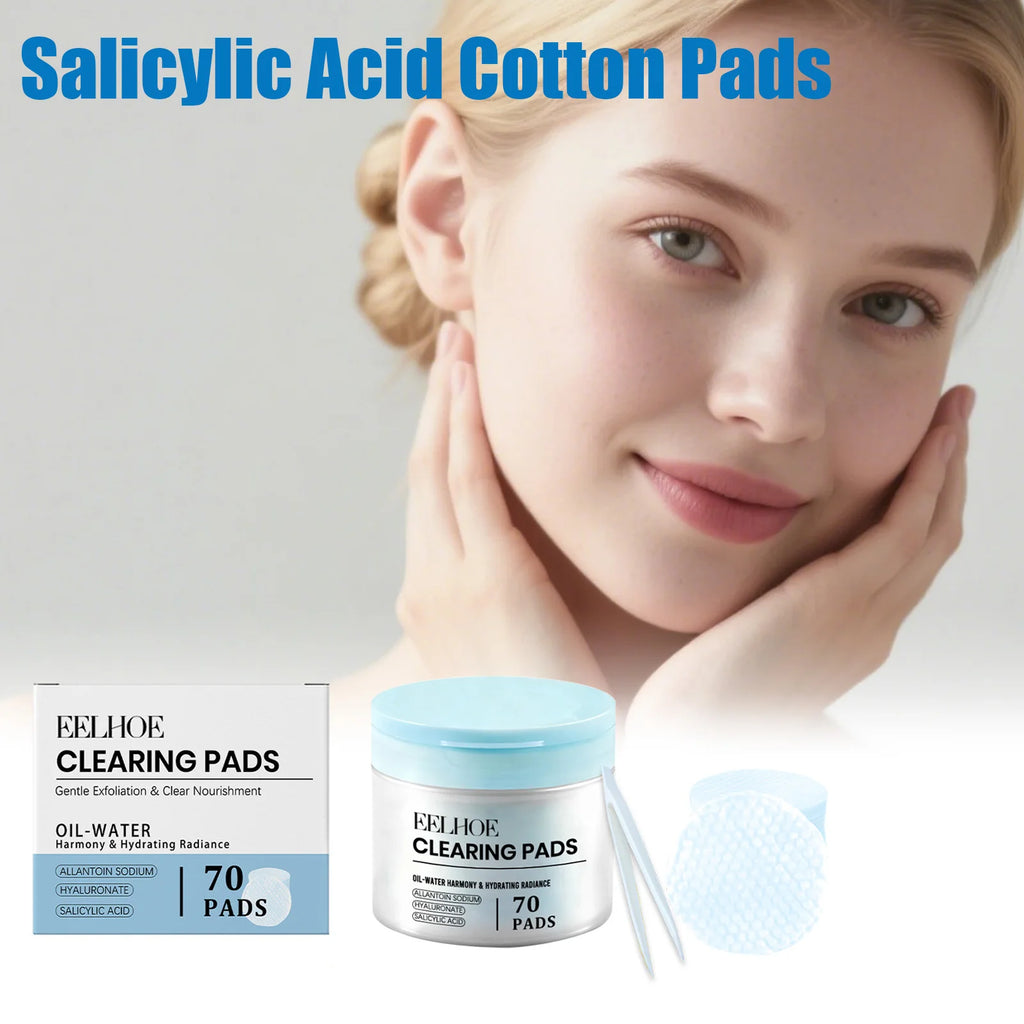 Salicylic Acid Toner Pads – Exfoliating Acne & Pore Care, 70ct Exfoliating Toner Pads Zpaxo