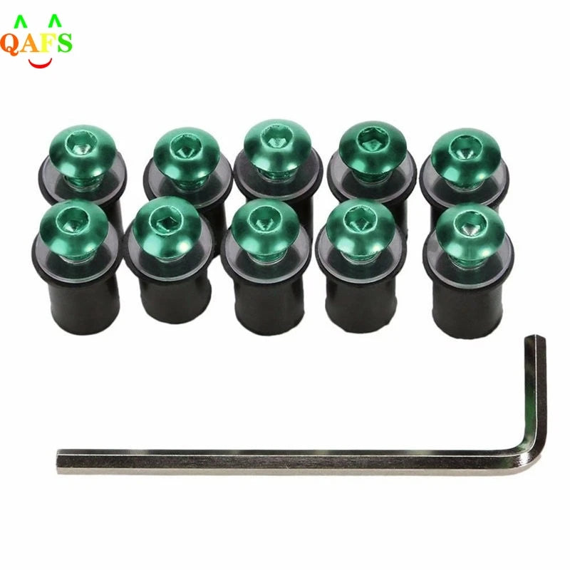 Aluminum Motorcycle M5 X CNC Windscreen Windshield Screw Bolts Nuts