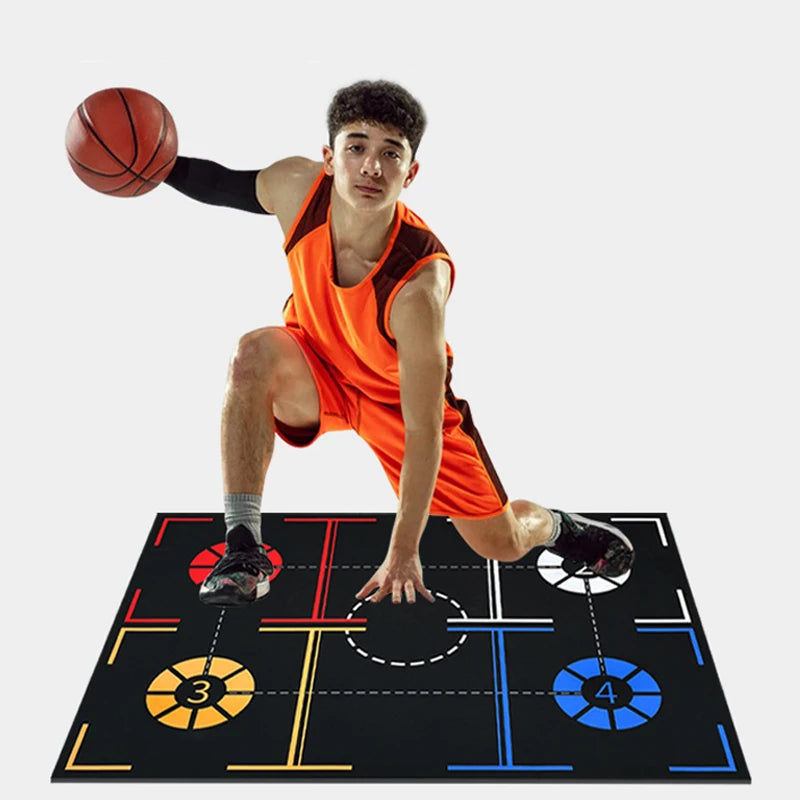 Indoor Basketball Dribble Training Mat – Anti-Slip & Soundproof