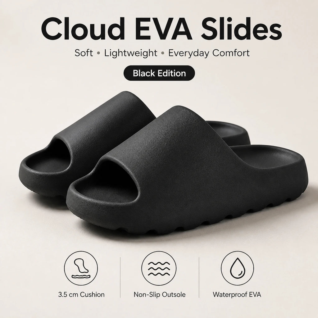 EVA House Slippers Soft Thick Soled Fashion Slides Beach Sandals Men