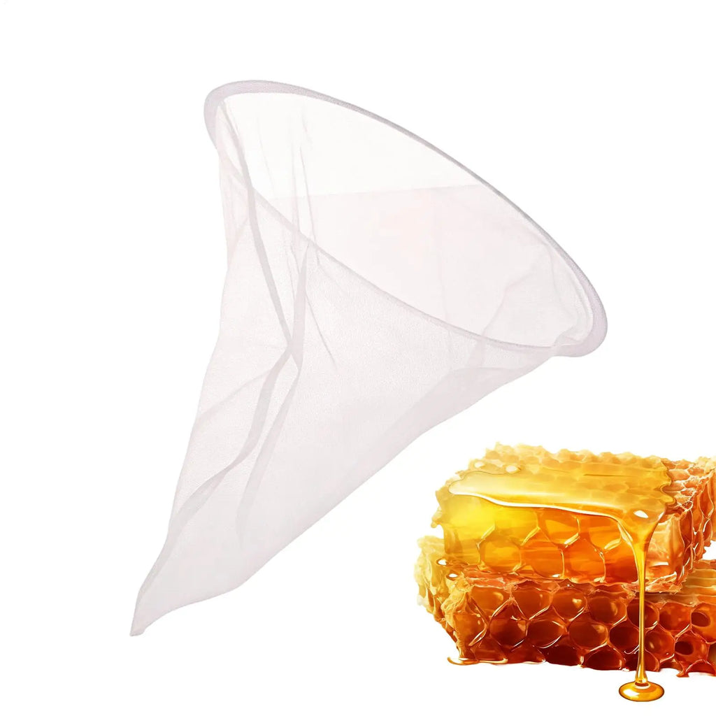 Beekeeping Honey Filter Washable Reusable Conical Extraction Tool Honey Strainer Fine Mesh for Juice Homemade Wine Tea Meal Zpaxo Default Title